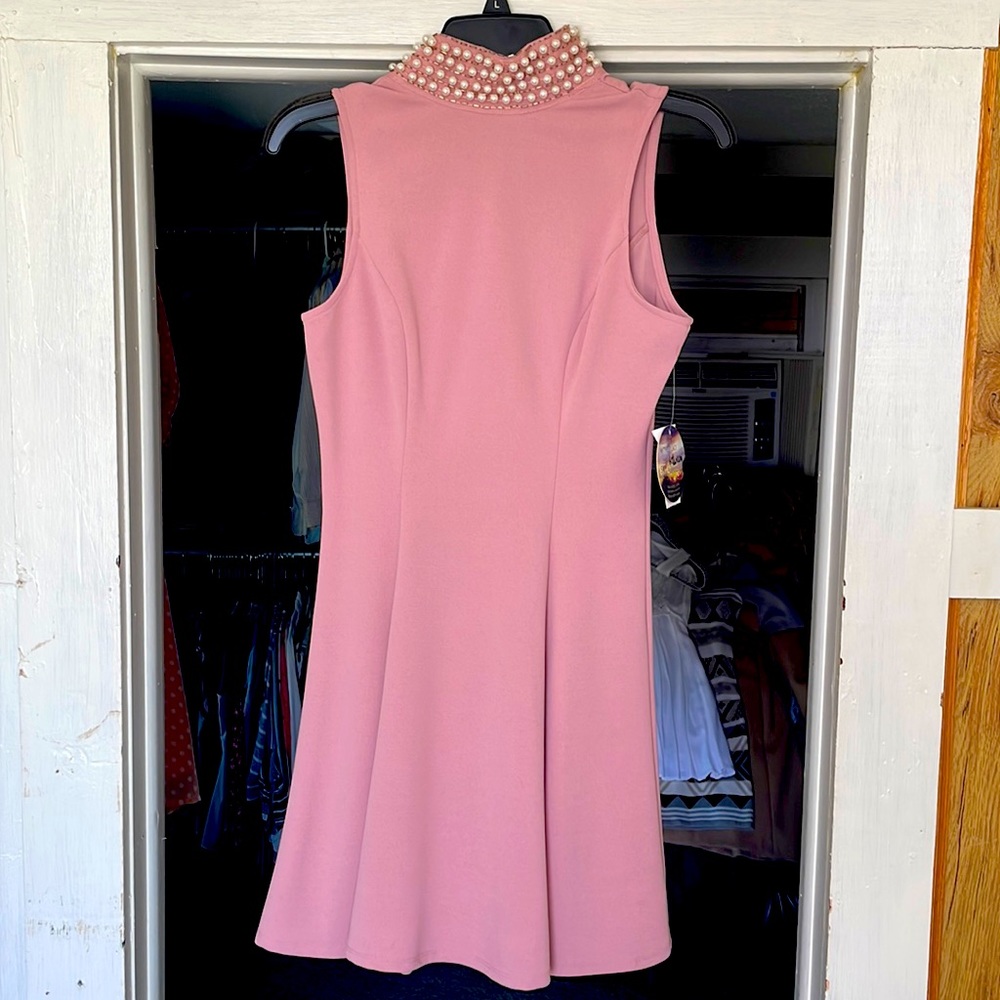 Pearl Collared Dress